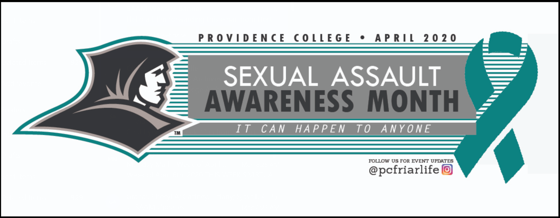 sexual assault awareness month - it can happen to anyone